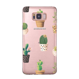 Galaxy S8 Plus Soft TPU Hoesje Cactus Print