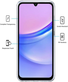 Galaxy A15 4G/5G 360° Ultra Clear Hybrid PC + TPU Hoesje