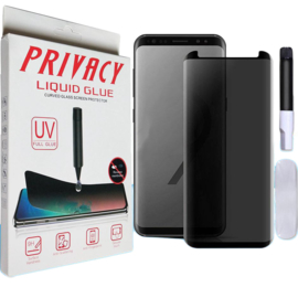 Galaxy S8 Privacy UV Liquid Glue Tempered Glass Protector