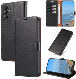 Galaxy A34 5G Luxe Leren Bookcase - Portemonnee Hoesje