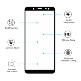 Galaxy J6 (2018) Full Cover Full Glue Tempered Glass Protector