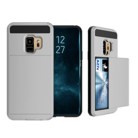 Galaxy S9 Plus Slide Armor Hoesje Met Pashouder