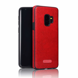 Galaxy S9 Leather Design Back Cover Hoesje