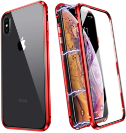 iPhone X / Xs 360° Magnetisch Hoesje Dubbelzijdig Glas