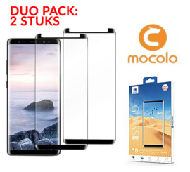 2 STUKS Galaxy S9 Mocolo Premium 3D Case Friendly Tempered Glass Protector