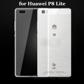 Huawei P8 Lite Soft TPU Hoesje Transparant