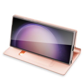 Galaxy S24 Ultra Dux Ducis Skin Pro Flip Case Roze