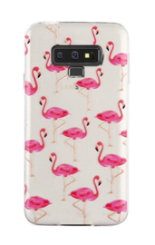 Galaxy Note 9 Soft TPU Hoesje Flamingo Print