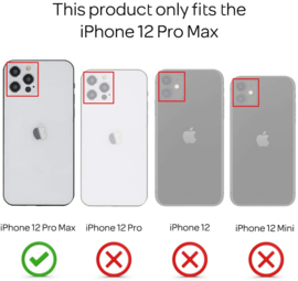 iPhone 12 Pro Max Premium Soft TPU Hoesje Transparant