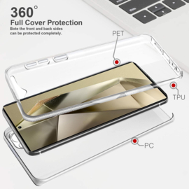 Galaxy S24 Ultra 360° Ultra Clear Hybrid PC + TPU Hoesje