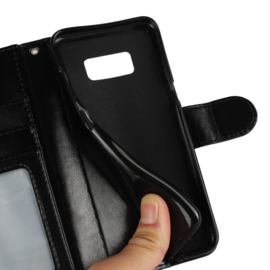 Galaxy S8 Leren Portemonnee Hoesje Met Pasfotovakje