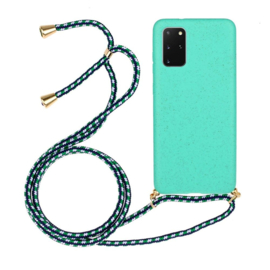 Galaxy S20 Plus Crossbody TPU Hoesje met Koord Mint