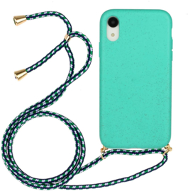 iPhone Xr Crossbody TPU Hoesje met Koord Mint