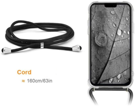 iPhone 12 Pro Max Transparant TPU Hoesje met Koord Crossbody