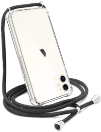 iPhone 11 Crossbody Transparant TPU Hoesje met Koord