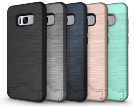 Galaxy S8 Plus Card Slot Armor Hoesje met Pasjesvak
