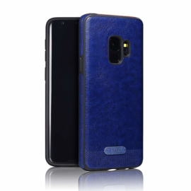 Galaxy S9 Plus Leather Design Back Cover Hoesje