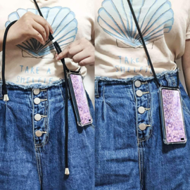 Galaxy S10 Plus Crossbody Transparant TPU Hoesje met Koord