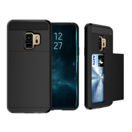 Galaxy S9 Slide Armor Hoesje Met Pashouder