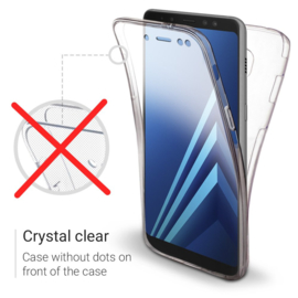 Galaxy A8 (2018) 360° Ultra Clear Hybrid PC + TPU Hoesje