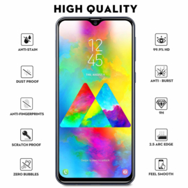 Galaxy A20E Full Cover Full Glue Tempered Glass Protector