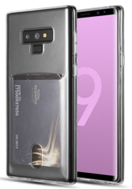 Galaxy Note 9 Transparant TPU Hoesje Met Pasjesvakje