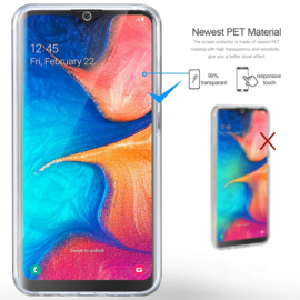 Galaxy A20E 360° Ultra Clear Hybrid PC + TPU Hoesje