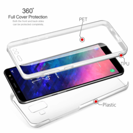 Galaxy S9 360° Ultra Clear Hybrid PC + TPU Hoesje