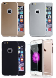 iPhone 6 Plus / 6S+ 360° Full Cover Case Hoesje incl. Tempered Glass