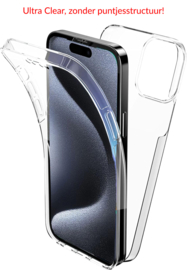 iPhone 16 Pro 360° Ultra Clear Hybrid PC + TPU Hoesje