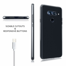 LG V40 Premium Soft TPU Hoesje Transparant