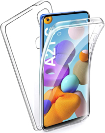 Galaxy A21s 360° Ultra Clear Hybrid PC + TPU Hoesje