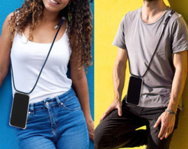 iPhone Xr Crossbody Transparant TPU Hoesje met Koord