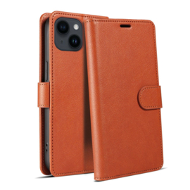 iPhone 16e Luxe Leren Bookcase - Portemonnee Hoesje