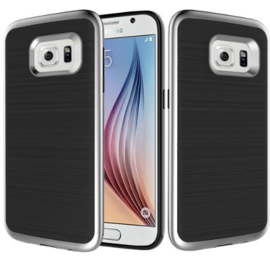 Galaxy S7 Motomo 3 in 1 Hybrid Case Hoesje Zilver