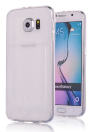 Galaxy S6 Transparant TPU Hoesje Met Pasjesvakje