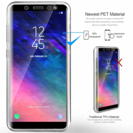 Galaxy A8 (2018) 360° Ultra Clear Hybrid PC + TPU Hoesje