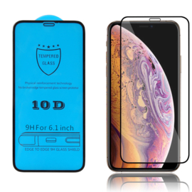 iPhone Xr Full Cover Full Glue Tempered Glass Protector