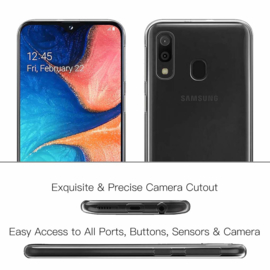 Galaxy A20E 360° Full Cover Transparant TPU Hoesje