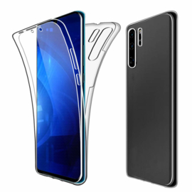 Huawei P30 Pro 360° Full Cover Transparant TPU Hoesje