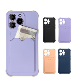 iPhone 13 Pro Max TPU Color Case Hoesje met Pasjesvakje