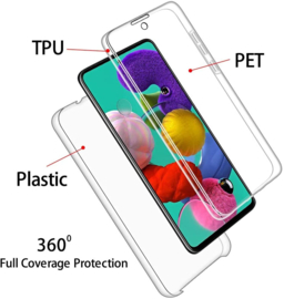 Galaxy A51 360° Ultra Clear Hybrid PC + TPU Hoesje