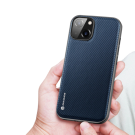 iPhone 14 / 16e Dux Ducis Fino Hybrid Back Case Blauw