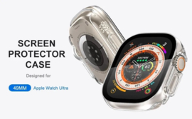 Apple Watch Ultra 49MM Hard PC + Tempered Glass Hoesje