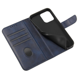 Galaxy S24 PU-Leren Bookcase Portemonnee Hoesje Blauw