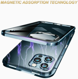 iPhone 12 / 12 Pro 360° Magnetisch Hoesje Dubbelzijdig Glas