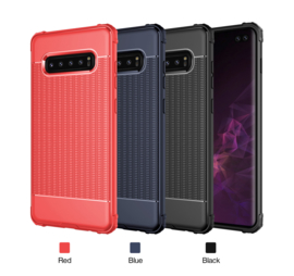 Galaxy S10 TPU Matte Kleuren Hoesje Rood