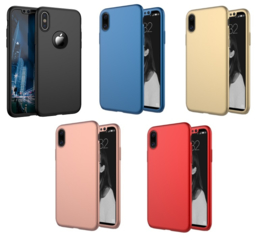 iPhone Xr 360° Full Cover Case Hoesje incl. Tempered Glass