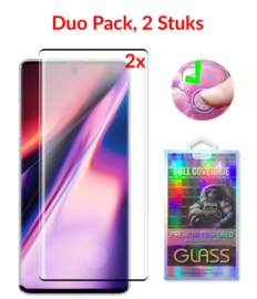 2 STUKS Galaxy Note 20 Ultra 3D Tempered Glass Screenprotector Case Friendly