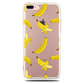 iPhone 7 Plus / 8 Plus Soft TPU Hoesje Banaan Print